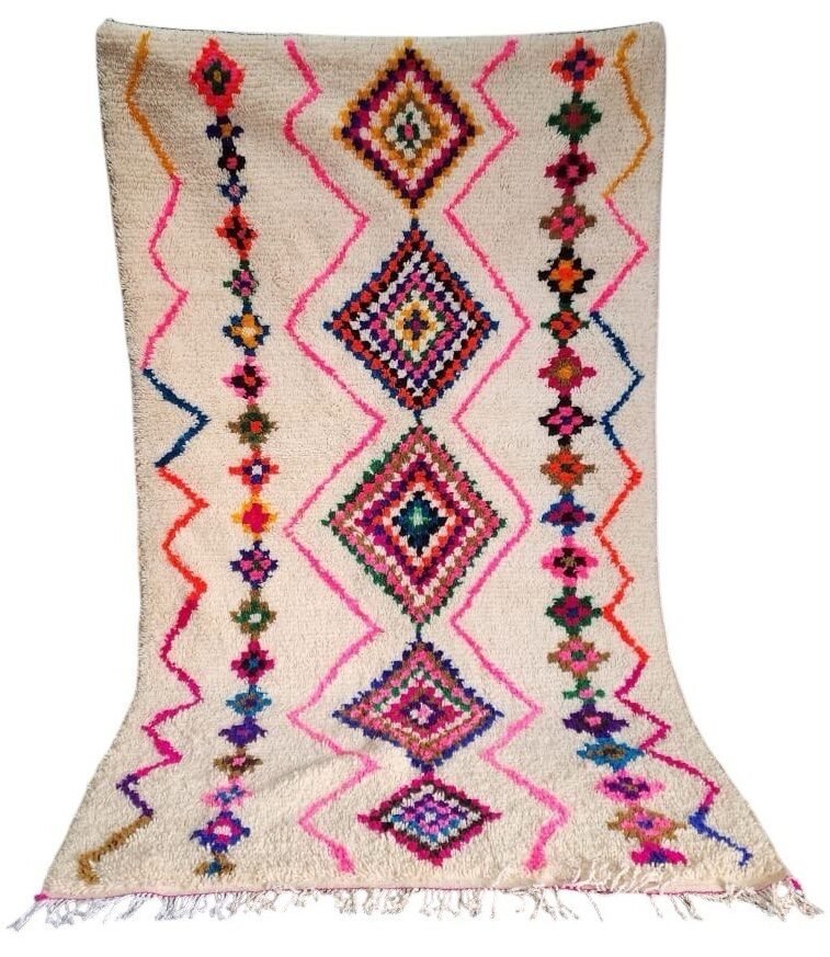 Tapis Berbère en laine - éclat de lumières
