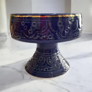 Coupe Fruits Empreinte Bleu Majorelle Or