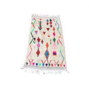 Tapis Berbère Symboles Nomades Multicolores